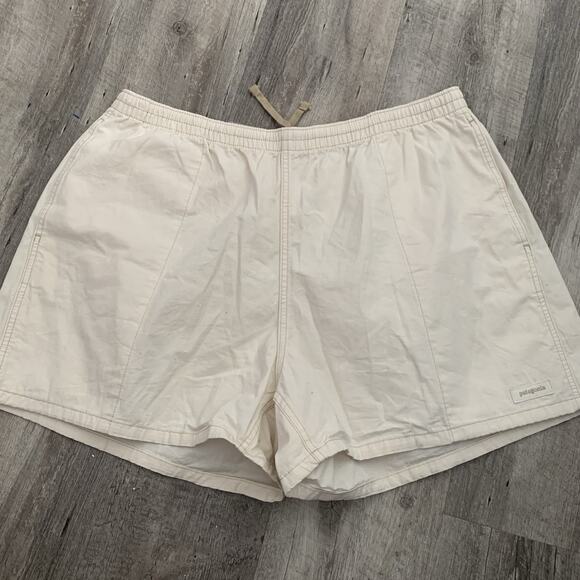 Patagonia Shorts Mens XL Beige Funhoggers Outdoors Running Climbing Beach Active - Picture 6 of 9